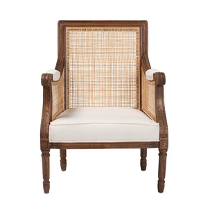 Wooden Padded Accent Chair | Bali Loom Desmond | Oroa.com