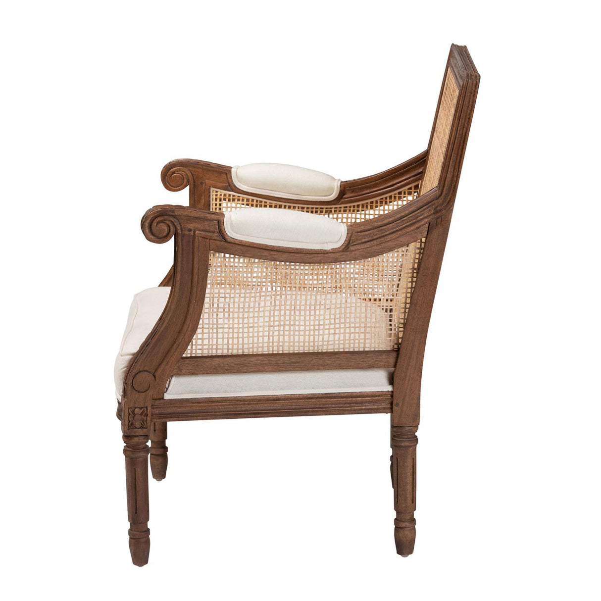 Wooden Padded Accent Chair | Bali Loom Desmond | Oroa.com