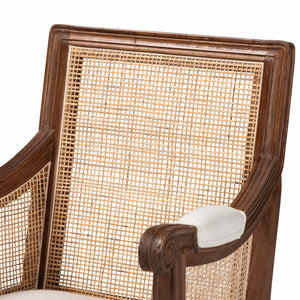 Wooden Padded Accent Chair | Bali Loom Desmond | Oroa.com