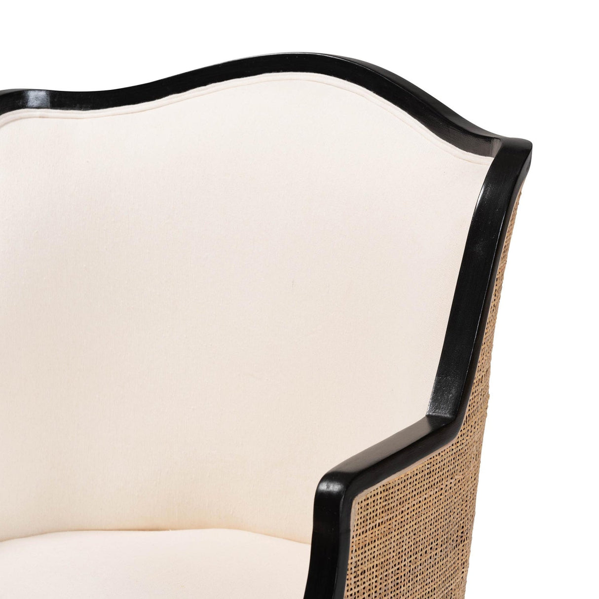 Woven Rattan French Accent Chair | Bali Loom Elizette | Oroa.com