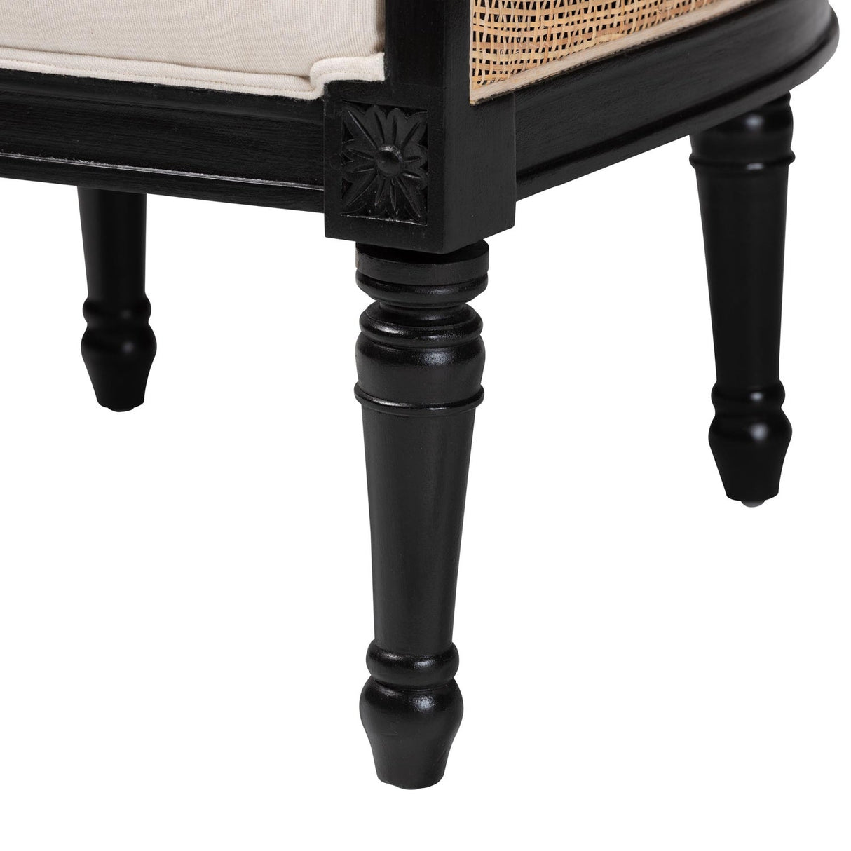 Woven Rattan French Accent Chair | Bali Loom Elizette | Oroa.com