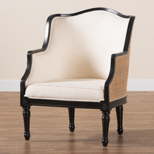 Woven Rattan French Accent Chair | Bali Loom Elizette | Oroa.com