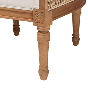 Woven Rattan French Accent Chair | Bali Loom Elizette | Oroa.com