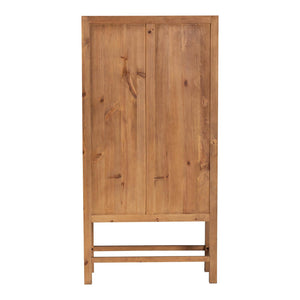 Modern European furniture - Teak Framed Rattan Cabinet - www.oroa.com