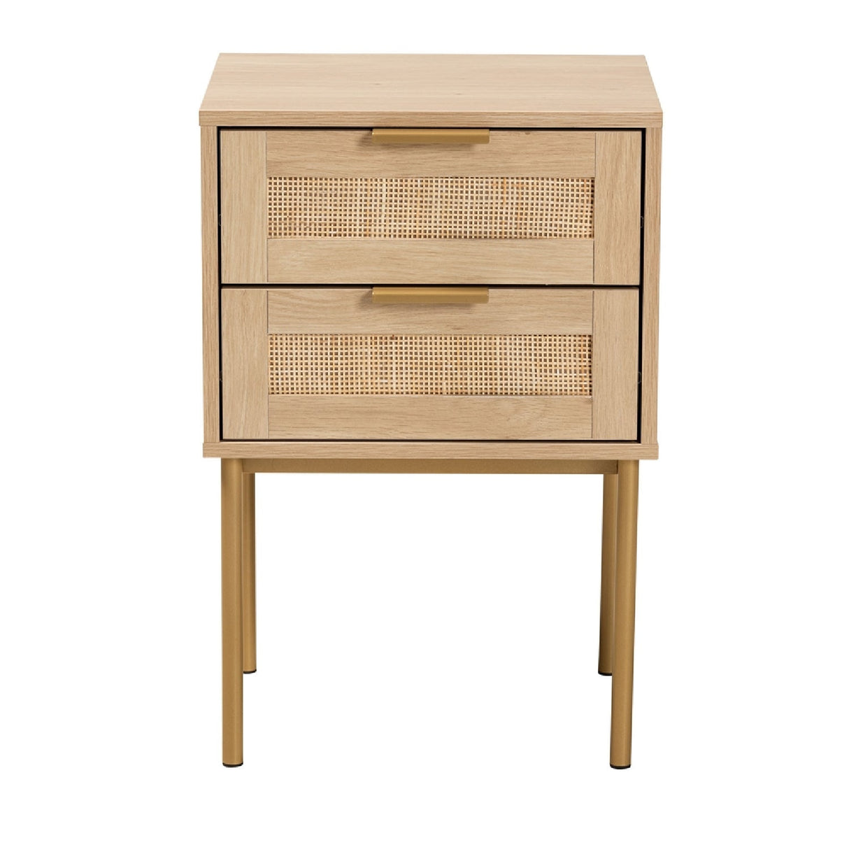   Modern European furniture - Japandi 2 Drawer End Table - www.oroa.com | Oroa.com
