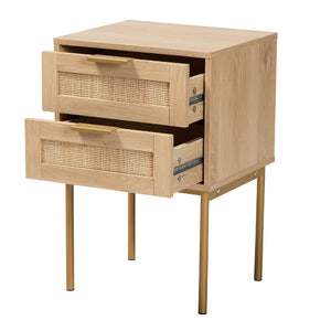   Modern European furniture - Japandi 2 Drawer End Table - www.oroa.com | Oroa.com