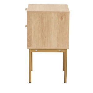   Modern European furniture - Japandi 2 Drawer End Table - www.oroa.com | Oroa.com