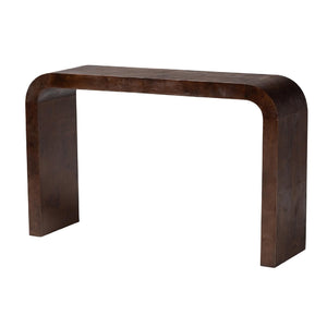 Burl Wood Waterfall Console Table | Bali Loom Revelle | Oroa.com