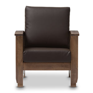 Wooden Mission Style Lounge Chair | Bali Loom Charlotte | Oroa.com