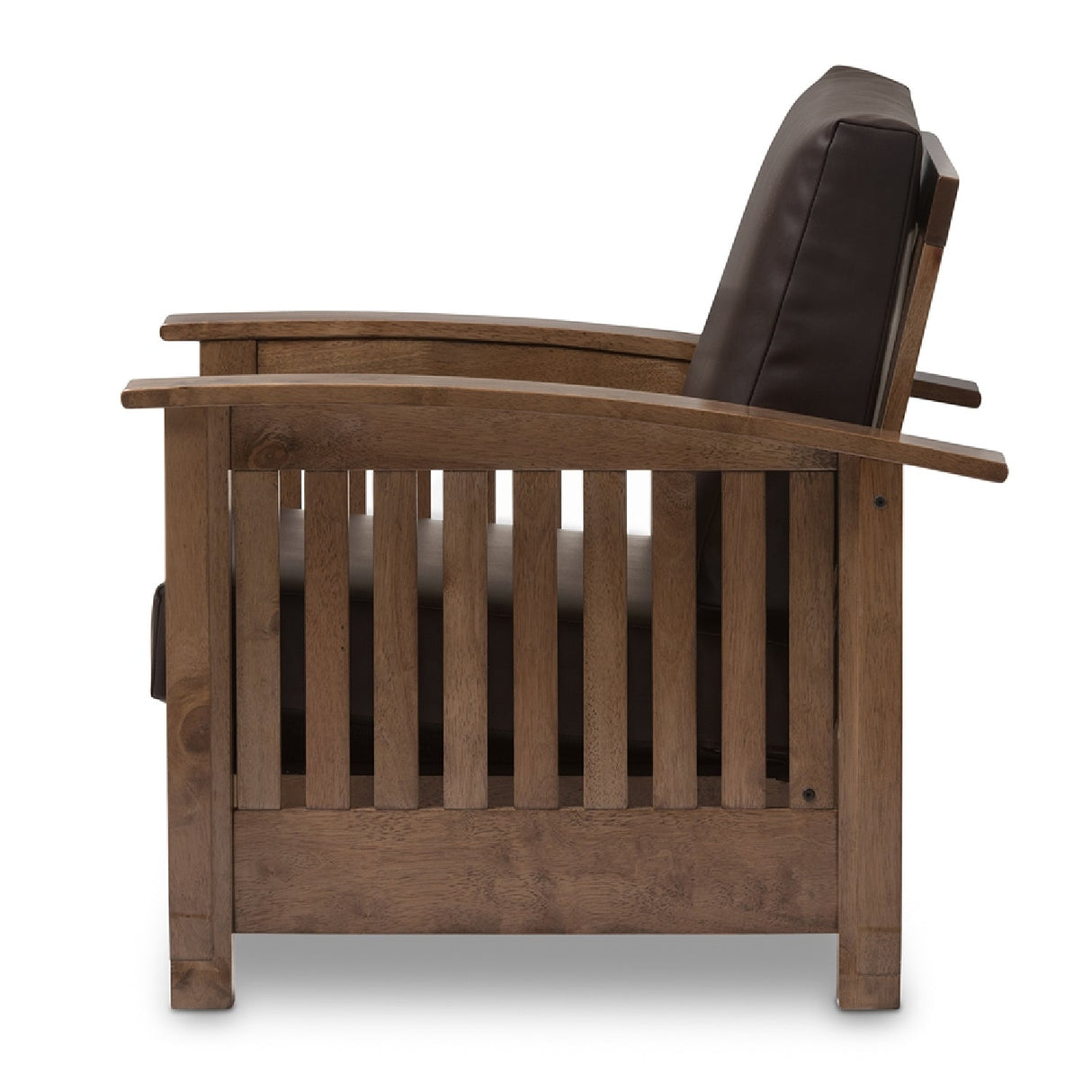 Wooden Mission Style Lounge Chair | Bali Loom Charlotte | Oroa.com