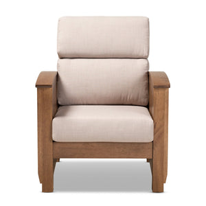 Wooden Mission Style Lounge Chair | Bali Loom Charlotte | Oroa.com