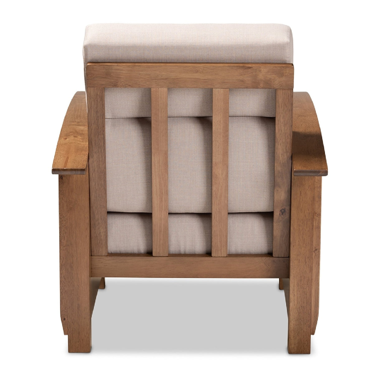 Wooden Mission Style Lounge Chair | Bali Loom Charlotte | Oroa.com