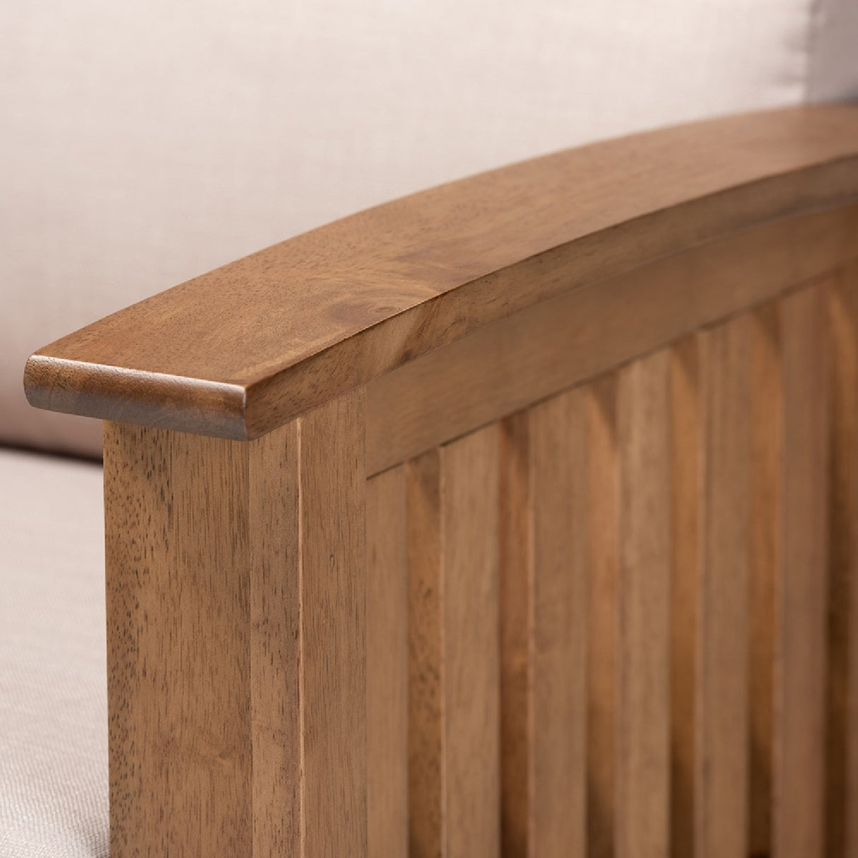 Wooden Mission Style Lounge Chair | Bali Loom Charlotte | Oroa.com