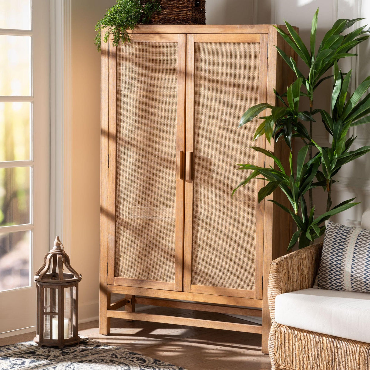 2 Door Rattan Accent Cabinet | Bali Loom Sibu | Oroa.com