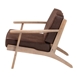 Oak Framed Lounge Chair | Bali Loom Sigrid | Oroa.com