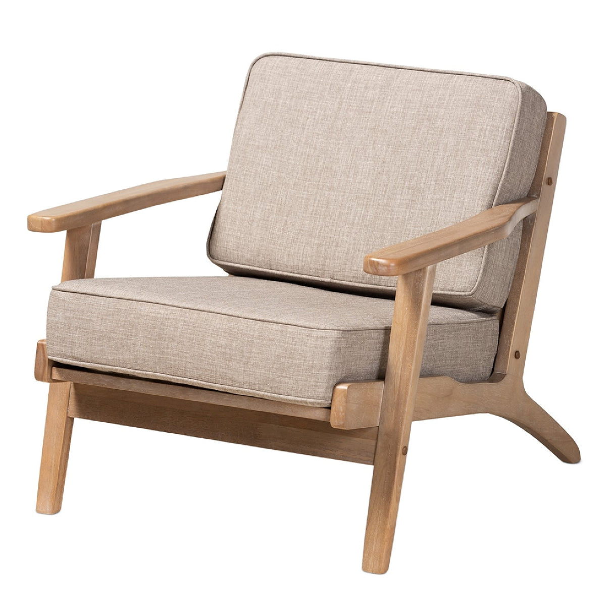 Oak Framed Lounge Chair | Bali Loom Sigrid | Oroa.com