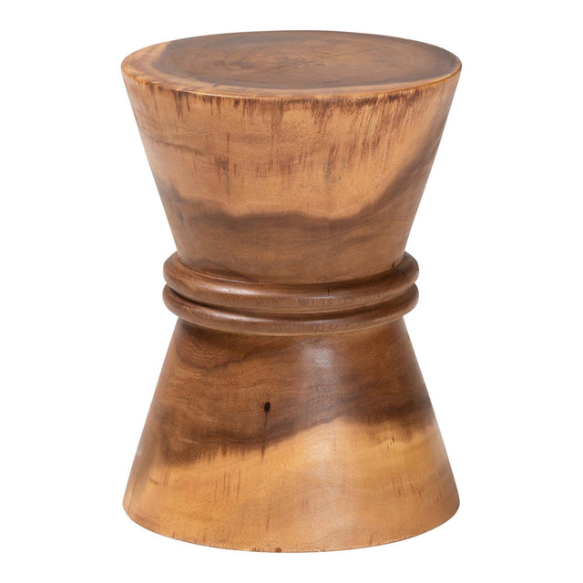 Suar Wood Hourglass Side Table | Bali Loom Samira | Oroa.com