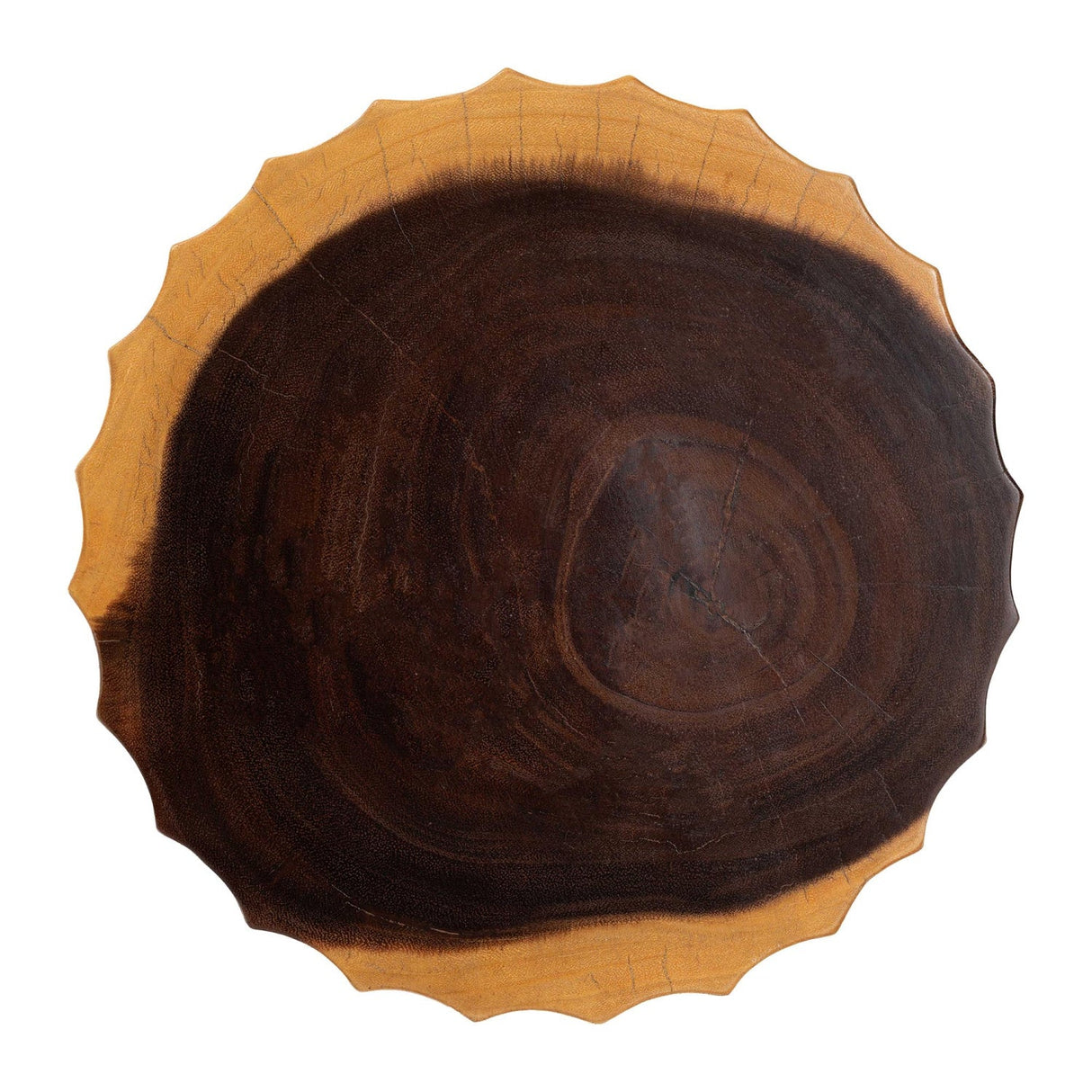 Hourglass Wooden Side Table | Bali Loom Noleta | Oroa.com