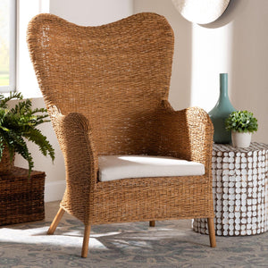 Modern European furniture - Tapered Back Rattan Accent Chair - www.oroa.com