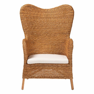 Modern European furniture - Tapered Back Rattan Accent Chair - www.oroa.com
