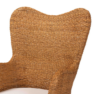 Modern European furniture - Tapered Back Rattan Accent Chair - www.oroa.com