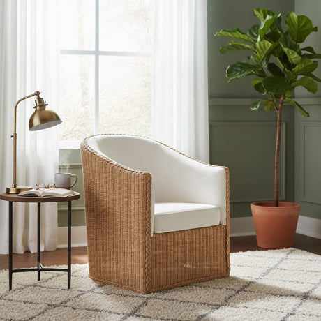 Modern European furniture - Padded Rattan Bohemian Lounge Chair - www.oroa.com