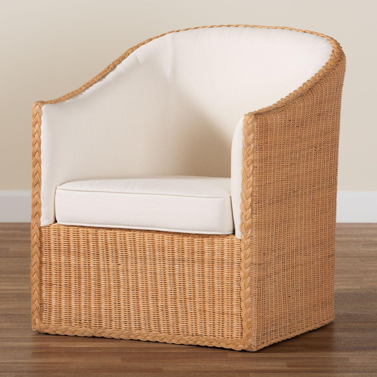 Modern European furniture - Padded Rattan Bohemian Lounge Chair - www.oroa.com