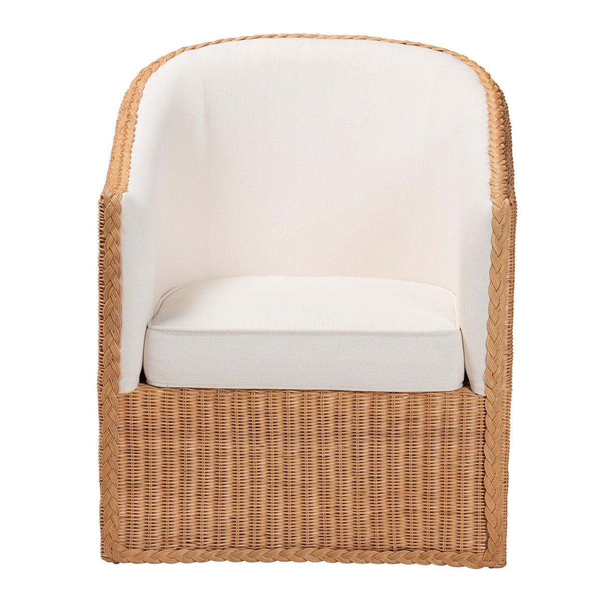 Modern European furniture - Padded Rattan Bohemian Lounge Chair - www.oroa.com