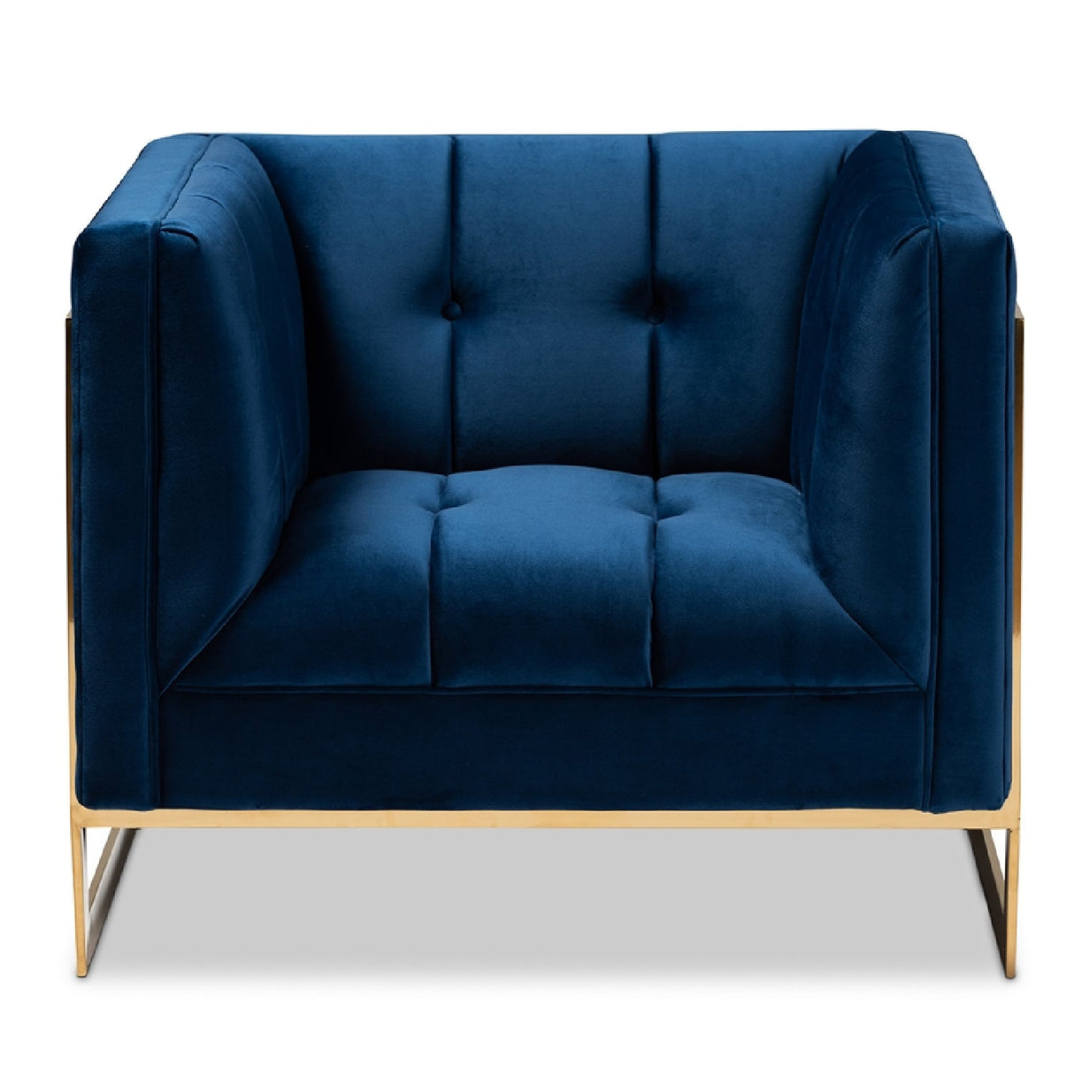 Button Tufted Velvet Accent Chair | Bali Loom Ambra | Oroa.com