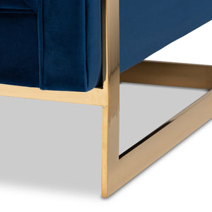 Button Tufted Velvet Accent Chair | Bali Loom Ambra | Oroa.com