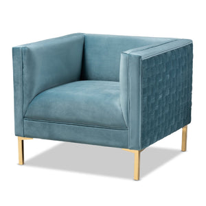Woven Velvet Accent Chair | Bali Loom Seraphin | Oroa.com