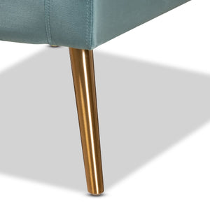 Velvet Open Armed Accent Chair | Bali Loom Leland | Oroa.com