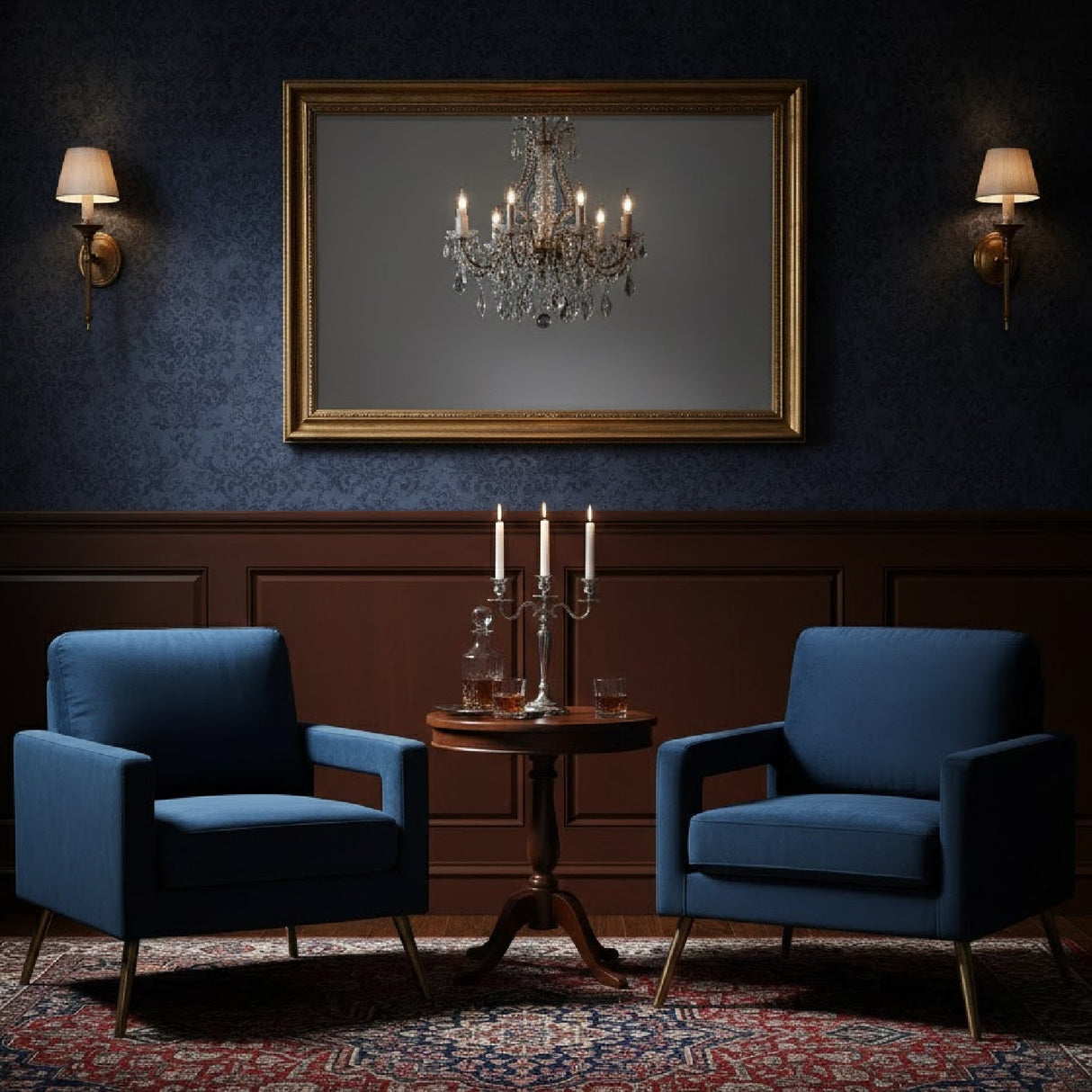 Velvet Open Armed Accent Chair | Bali Loom Leland | Oroa.com