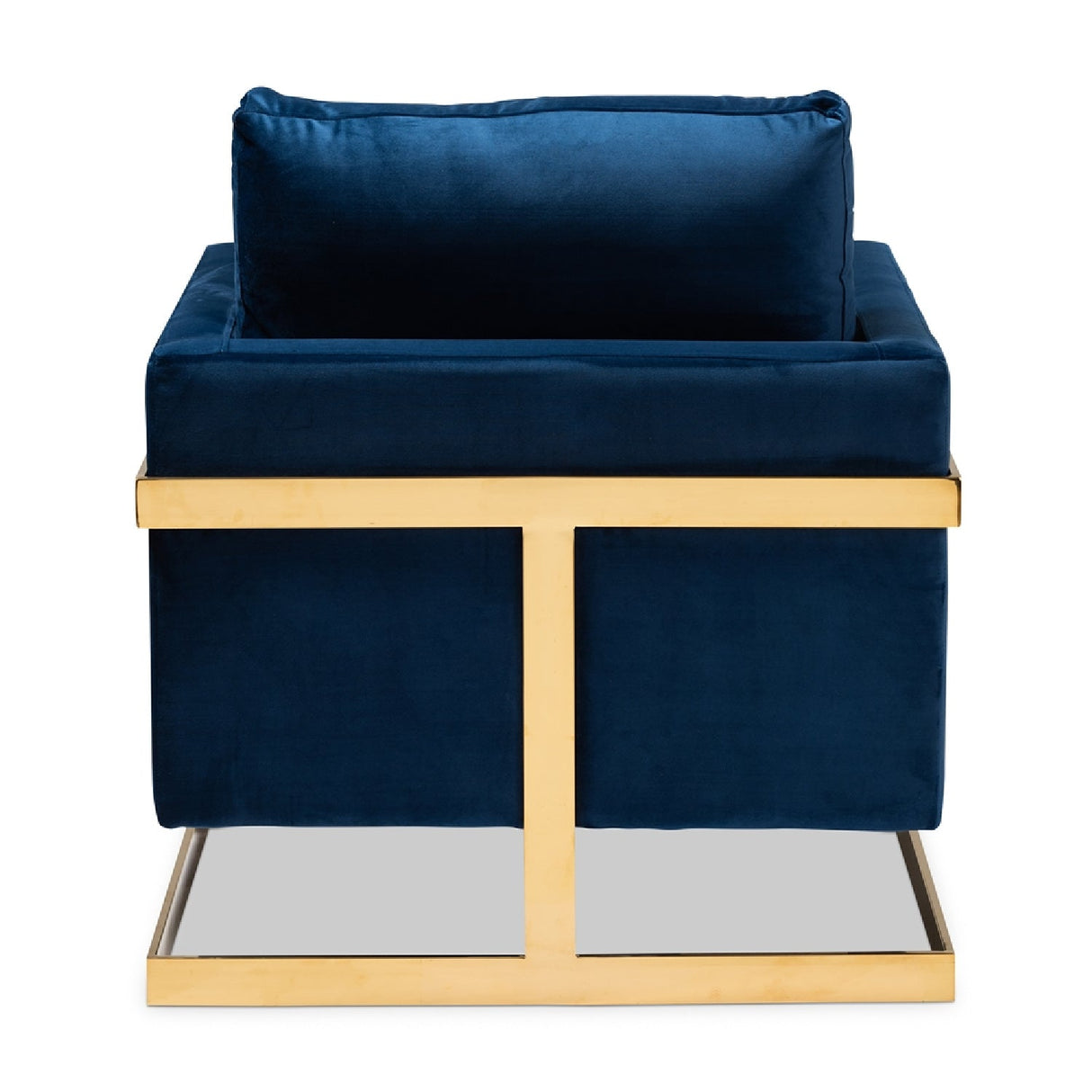 Gold Framed Velvet Accent Chair | Bali Loom Matteo | Oroa.com