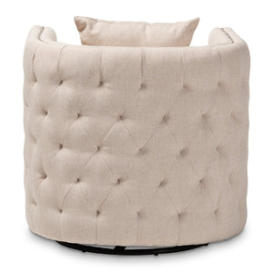 Tufted Beige Swivel Chair | Bali Loom Micah | Oroa.com