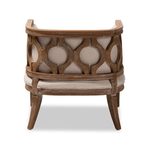 Modern European furniture - Button Tufted Beige Accent Barrel Chair - www.oroa.com