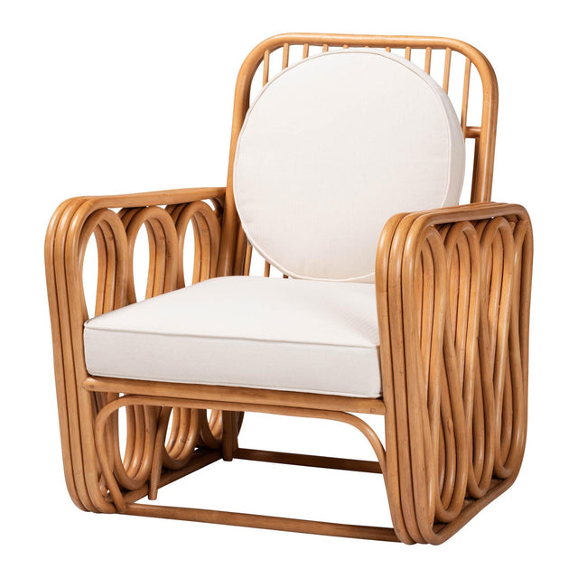 Modern European furniture - Square Armed Rattan Accent Chair - www.oroa.com