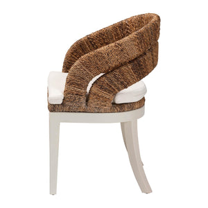 Modern European furniture - Seagrass Padded Dining Chair - www.oroa.com