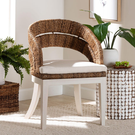 Modern European furniture - Seagrass Padded Dining Chair - www.oroa.com