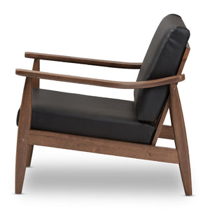 Walnut Framed Lounge Chair | Bali Loom Venza | Oroa.com