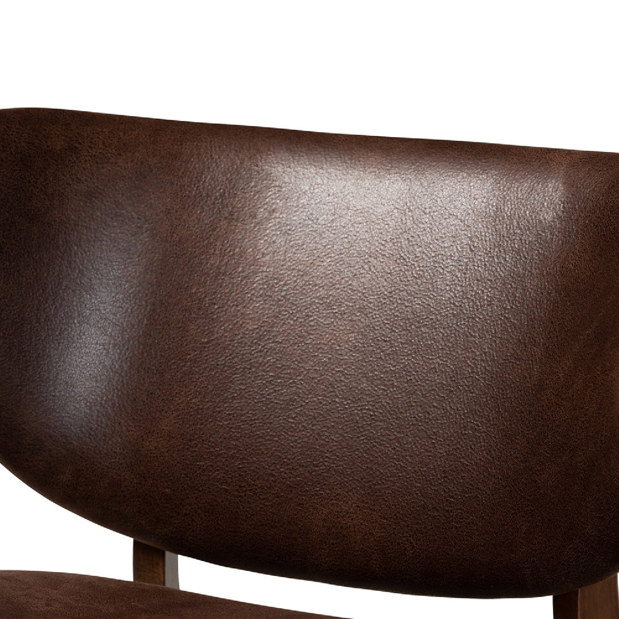 Modern European furniture - Brown Leather Effect Accent Chair  - www.oroa.com