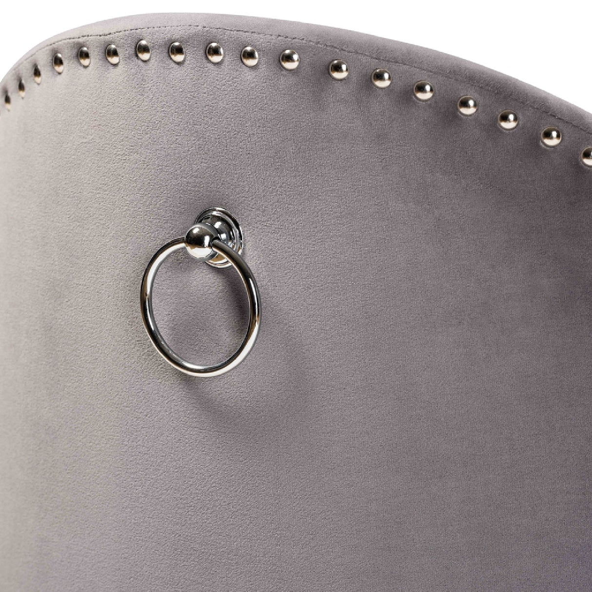 Studded Velvet Rolling Accent Chair | Bali Loom Bethel | Oroa.com