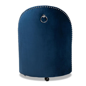 Studded Velvet Rolling Accent Chair | Bali Loom Bethel | Oroa.com