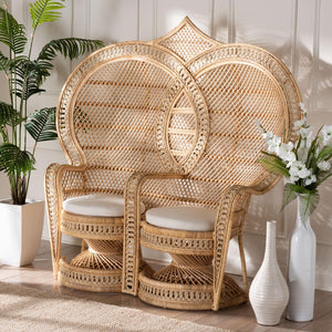 Modern European furniture - 2 Seater Rattan Peacock Chair - www.oroa.com