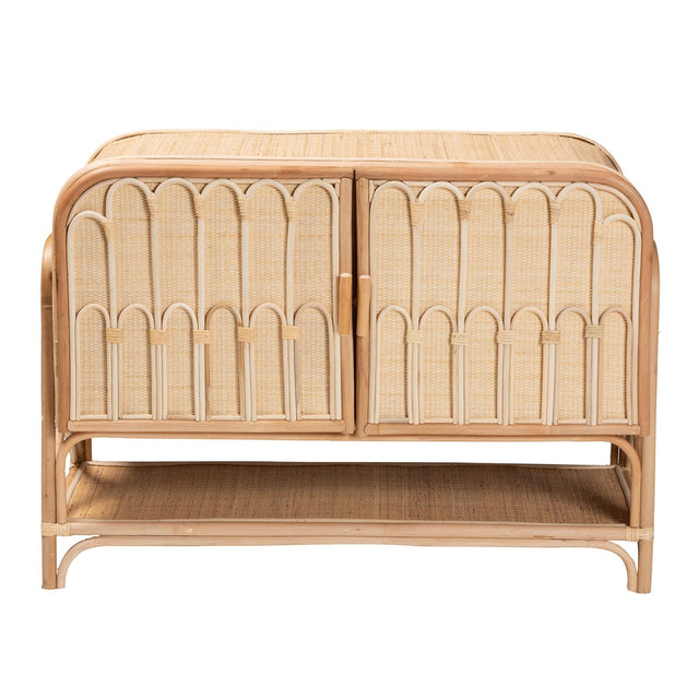 Modern European furniture - Curled Rattan Pole Cabinet - www.oroa.com