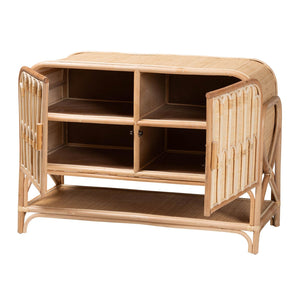 Modern European furniture - Curled Rattan Pole Cabinet - www.oroa.com