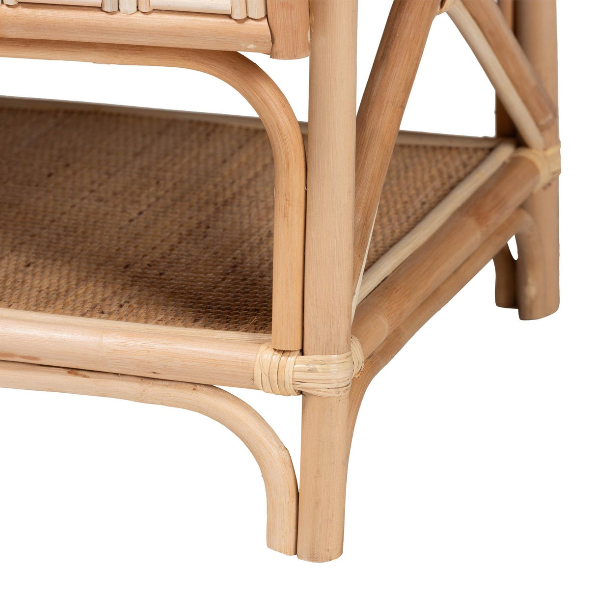 Modern European furniture - Curled Rattan Pole Cabinet - www.oroa.com