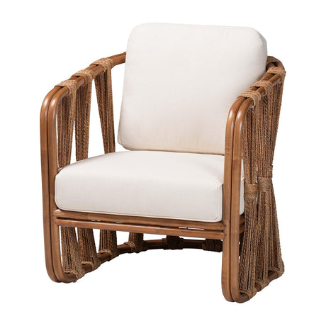 Modern European furniture - Woven Seagrass Accent Chair - www.oroa.com