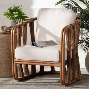 Modern European furniture - Woven Seagrass Accent Chair - www.oroa.com