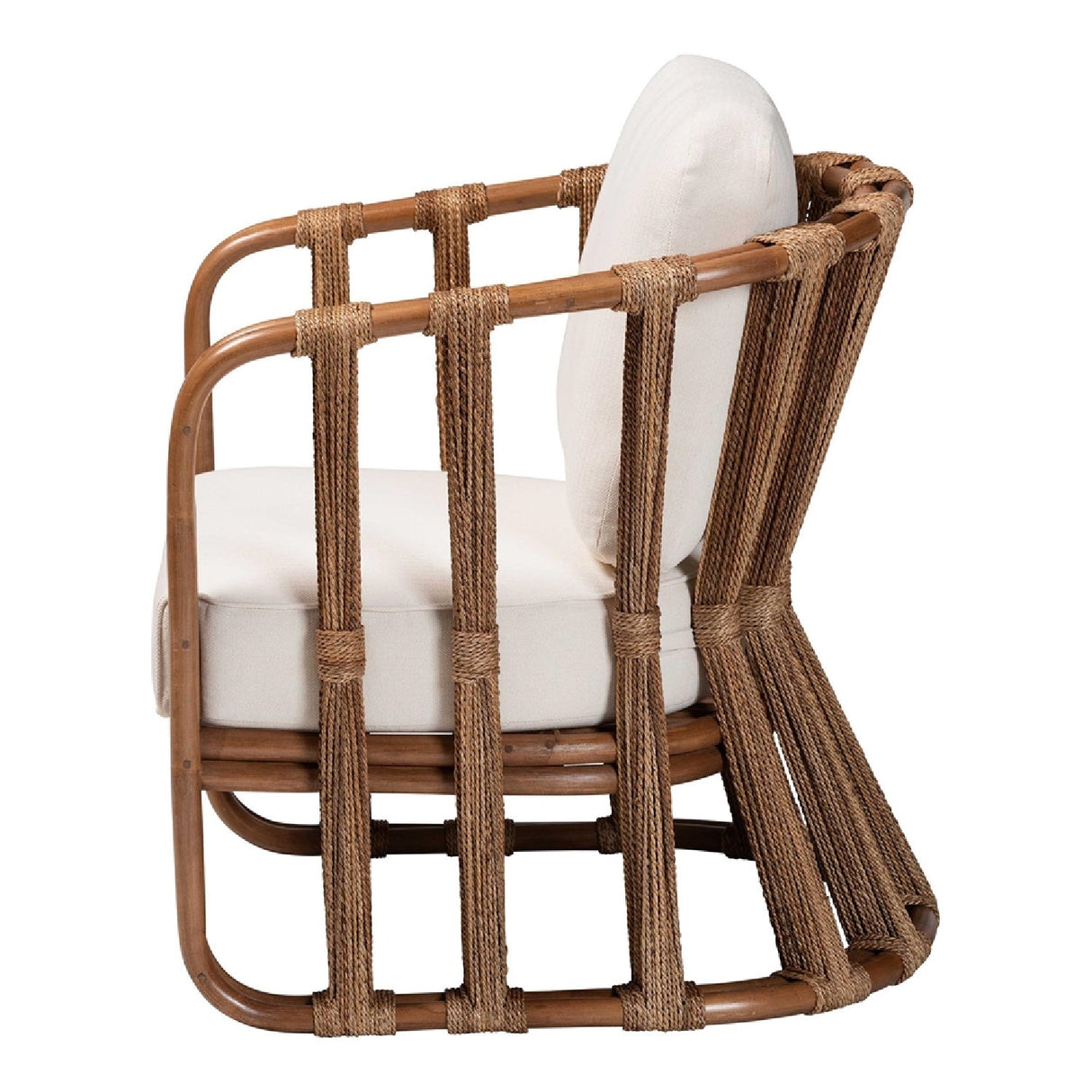 Modern European furniture - Woven Seagrass Accent Chair - www.oroa.com
